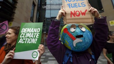 Foto de ceticismo climático de líderes mundiais põe em risco cortes de emissões